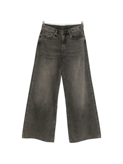 R13 Wide-leg Jeans In Black