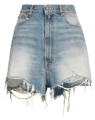 R13 Woman Denim Shorts Blue Size 29 Cotton
