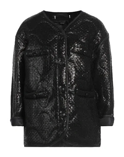 R13 Woman Jacket Black Size M Acrylic, Wool, Polyester