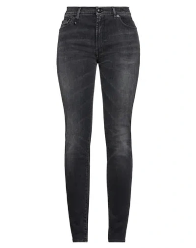 R13 Woman Jeans Black Size 27 Cotton, Polyethylene, Elastane