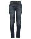 R13 Woman Jeans Blue Size 31 Cotton, Elastane, Calfskin In Blue