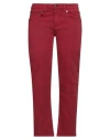 R13 Woman Jeans Brick Size 28 Cotton, Elastane In Red