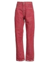 R13 Woman Jeans Brick Size 24 Cotton In Red