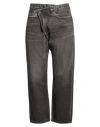R13 Woman Jeans Charcoal Size 28 Cotton In Black