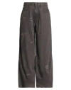 R13 Woman Jeans Dark Brown Size 24 Recycled Cotton, Recycled Lyocell In Brown