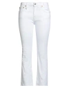 R13 Woman Jeans White Size 29 Cotton, Polyurethane In White