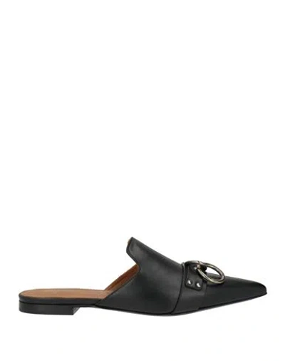 R13 Woman Mules & Clogs Black Size 7 Leather In Multi