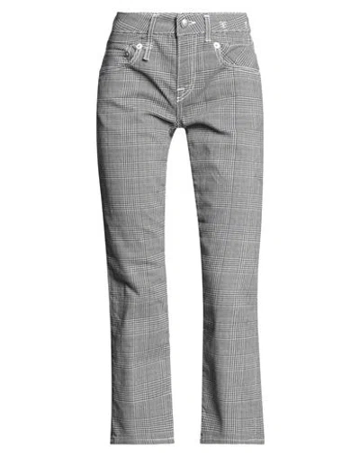 R13 Woman Pants Charcoal Size 25 Cotton, Elastane In Gray