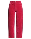 R13 Woman Pants Fuchsia Size 26 Cotton, Linen In Pink