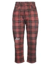 R13 Woman Pants Rust Size 28 Cotton, Elastane In Red