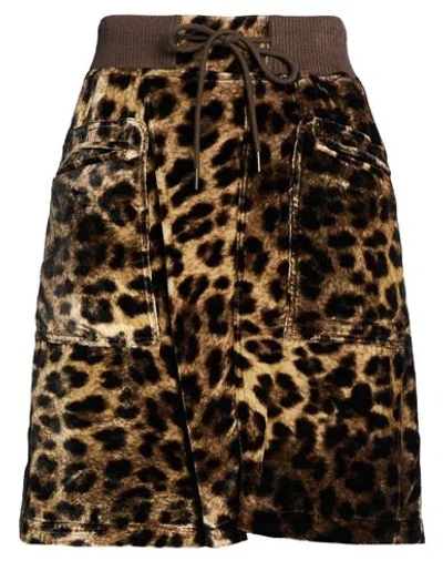 R13 Woman Shorts & Bermuda Shorts Sand Size S Viscose, Silk