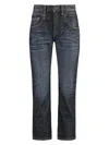 R13 5-pocket Straight-leg Jeans In Denim