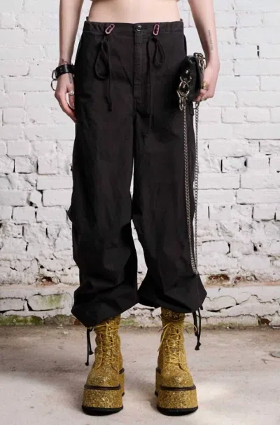 R13 Women's Baloon Army Pant In Black