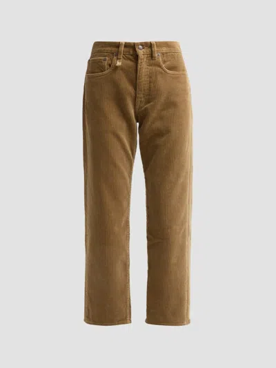 R13 Women's Boyfriend Corduroy Jeans In Heavy Tan Cord Brown