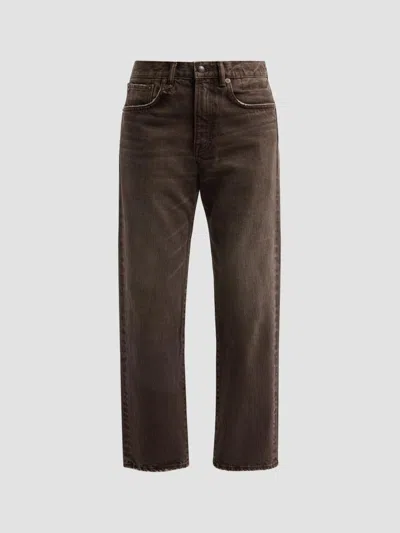 R13 Women's Boyfriend Crop Jeans In Brown