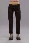 R13 Women's Boyfriend Straight Jean In Chocolate Brown