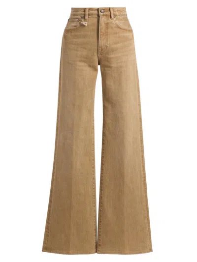 R13 Women's Charlotte Flared Jeans In Neutral