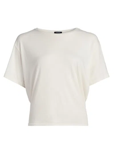 R13 Women's Cotton-cashmere Crop T-shirt In White