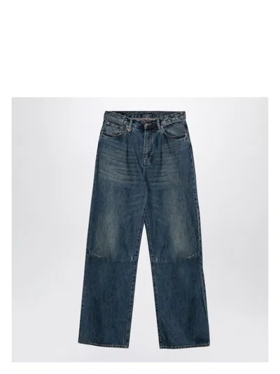 R13 WOMEN'S DAWSON WIDE DENIM JEANS