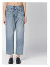 R13 Faded Blue Crossover Jeans In Blue