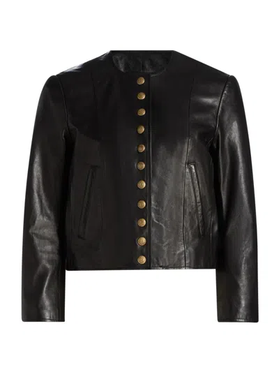 R13 Women's Leather Jacket In Black