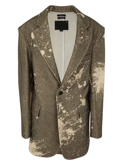 R13 WOMEN'S OVERSIZED RAGGED BLAZER