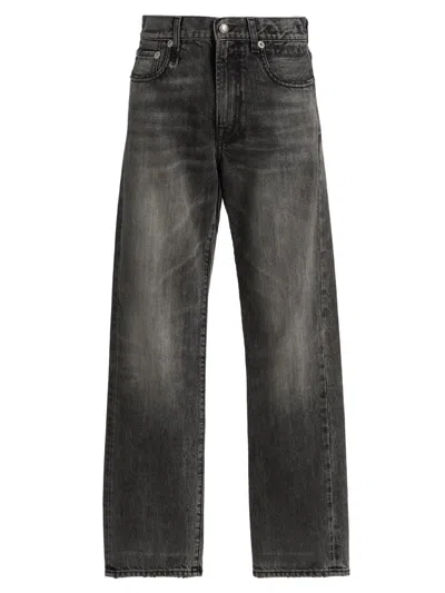 R13 Women's Romeo Cotton Straight Jeans In Gray