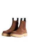 R13 Single Stack Chelsea Boots In Brown
