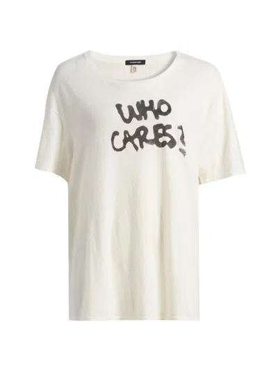 R13 Women's Who Cares Relaxed T-shirt In Neutral