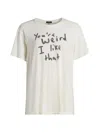 R13 Slogan-print T-shirt In White