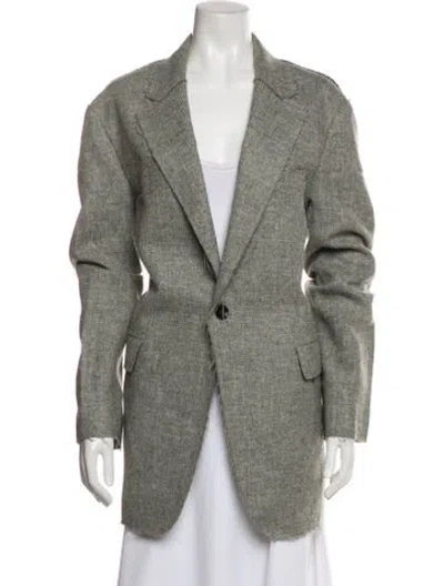 Pre-owned R13 Wool Blazer In Gray
