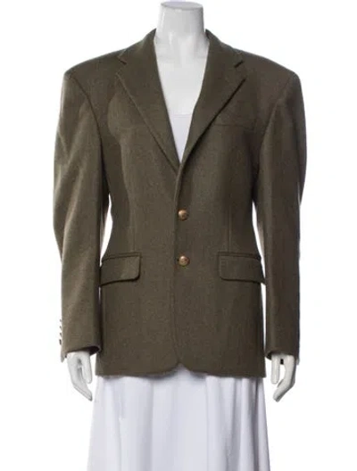Pre-owned R13 Wool Blazer In Green