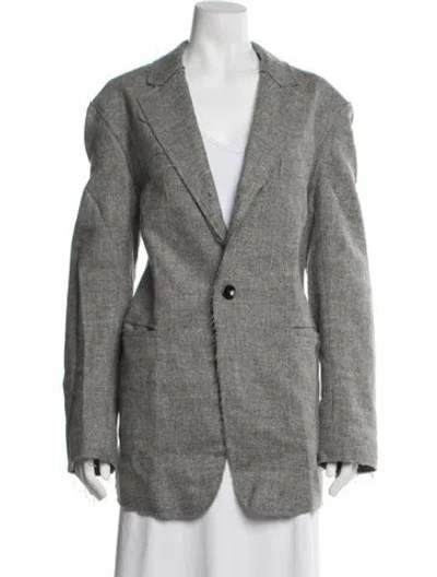 Pre-owned R13 Wool Blazer In Grey