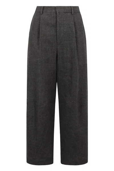 R13 WOOL BLEND TROUSERS