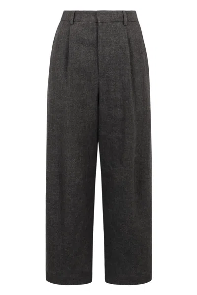 R13 R13 WOOL BLEND TROUSERS