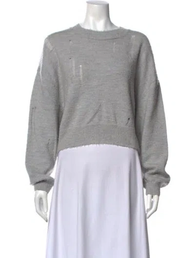 Pre-owned R13 Wool Crew Neck Sweater In Gray