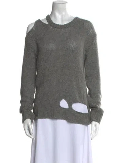 Pre-owned R13 Wool Crew Neck Sweater In Gray