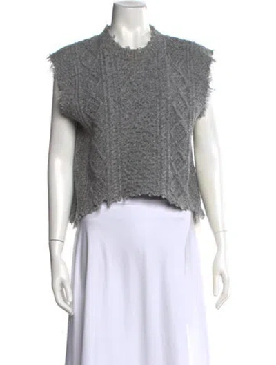 Pre-owned R13 Wool Crew Neck Sweater In Gray