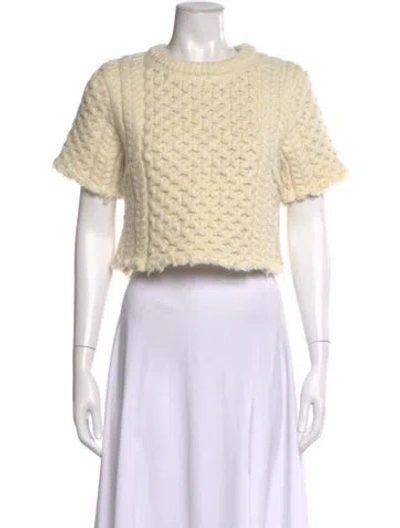 Pre-owned R13 Wool Crew Neck Sweater In Neutral