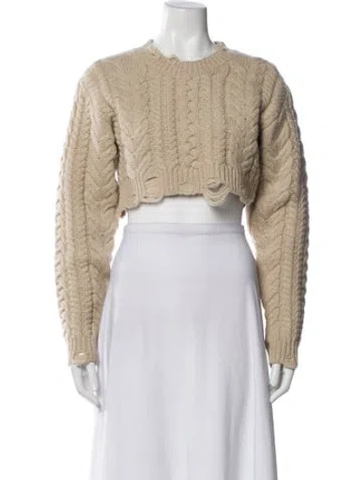Pre-owned R13 Wool Crew Neck Sweater In Neutral