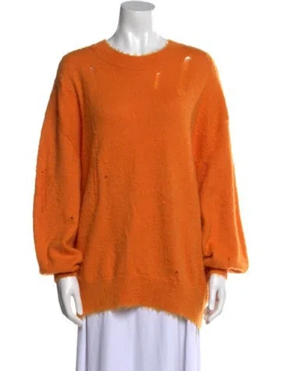 Pre-owned R13 Wool Crew Neck Sweater In Orange