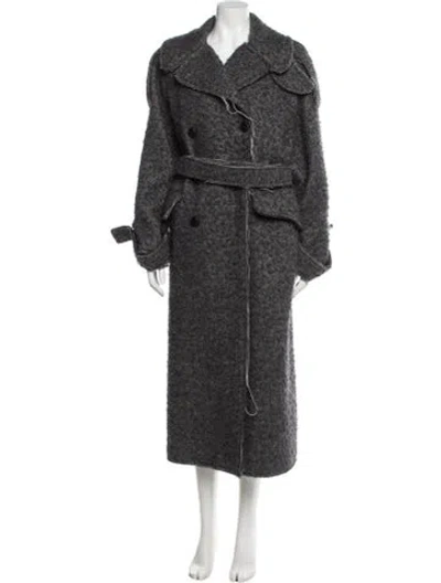 Pre-owned R13 Wool Faux Fur Coat In Gray