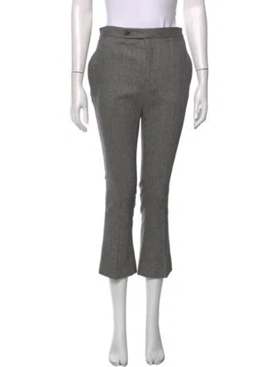 Pre-owned R13 Wool Flared Pants In Grey