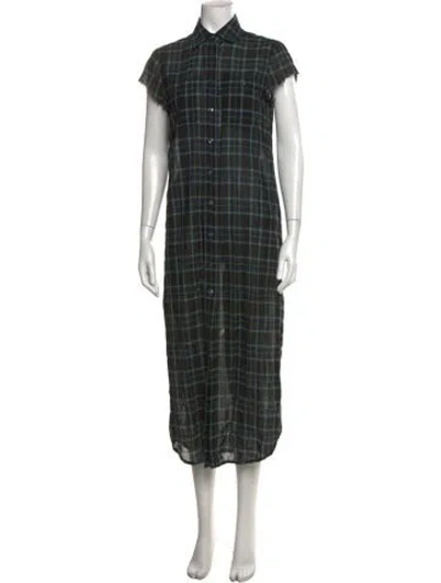 Pre-owned R13 Wool Long Dress In Green