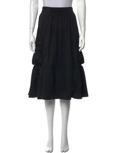 Pre-owned R13 Wool Midi Length Skirt In Black