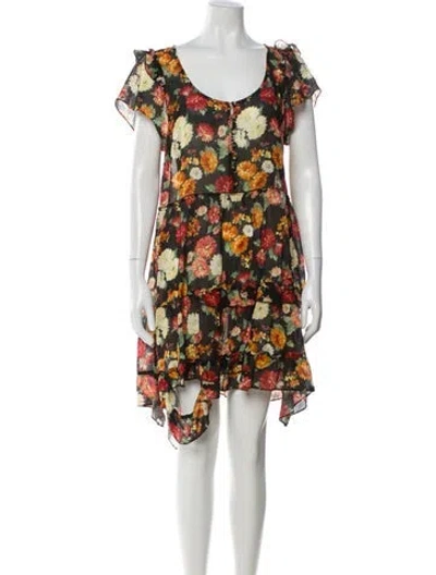 Pre-owned R13 Wool Mini Dress In Black