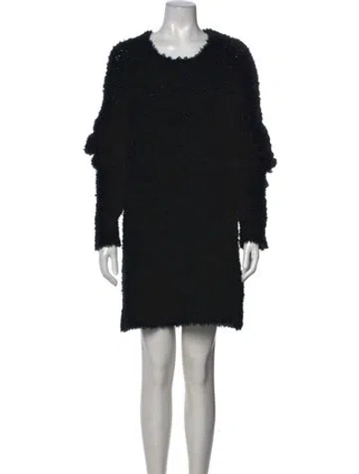 Pre-owned R13 Wool Mini Dress In Black