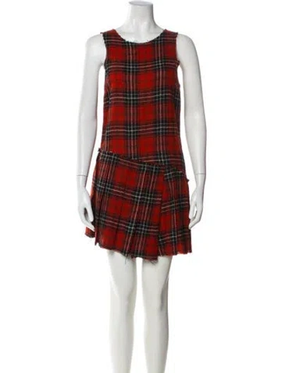 Pre-owned R13 Wool Mini Dress In Red