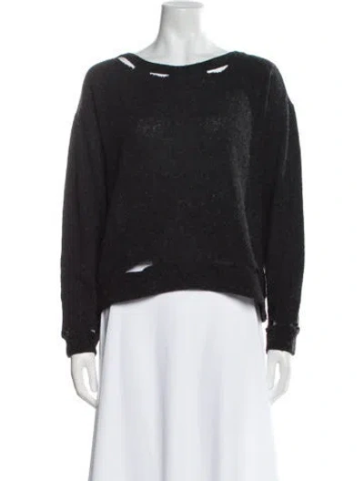 Pre-owned R13 Wool Scoop Neck Sweater In Black