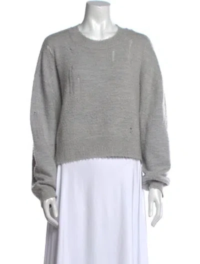 Pre-owned R13 Wool Scoop Neck Sweater In Gray